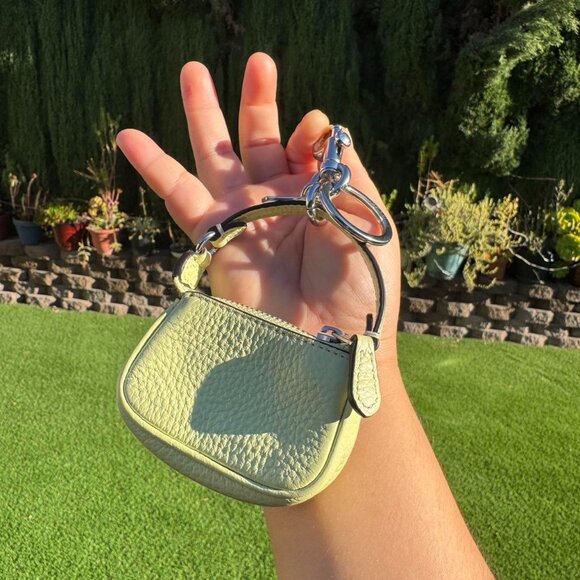 Coach Mini Nolita Bag Charm in Lime - Picture 3 of 4